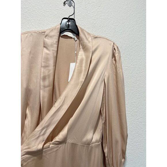 Zimmermann Silk Wrap Midi Dress in Creme size 1 - Picture 7 of 11